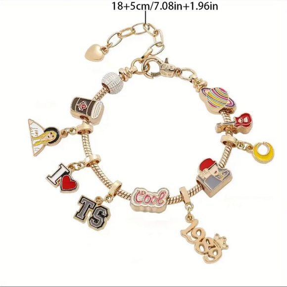 Taylor Swift 1989 Charm Bracelet - Picture 3 of 3